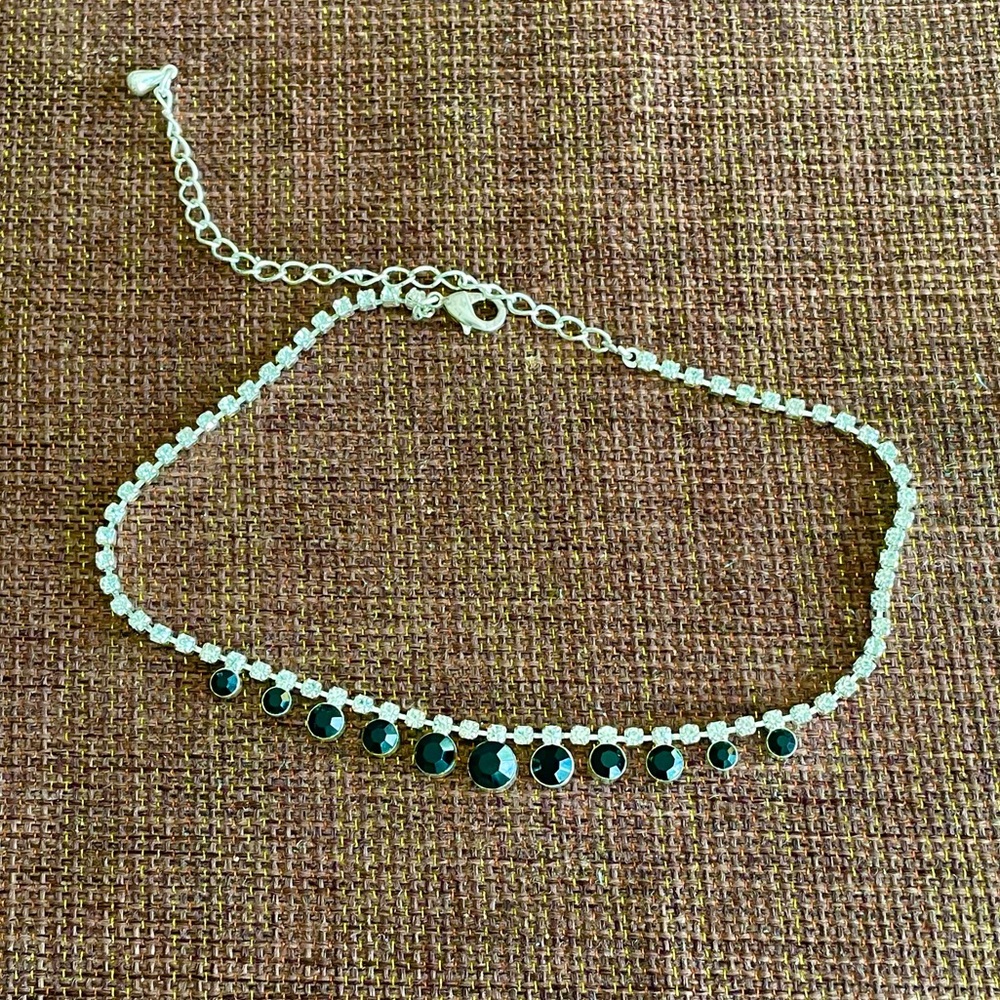 Rhinestone Cluster Pendant Necklace